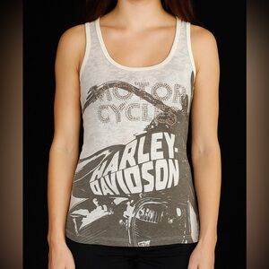 Harley-Davidson Burnout Motorcycle Tank Top - M